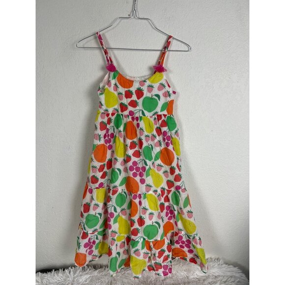 Boden Other - Boden Tiered Tassel Multi Tutti Fruitti Summer Dress Fruit 9-10yrs